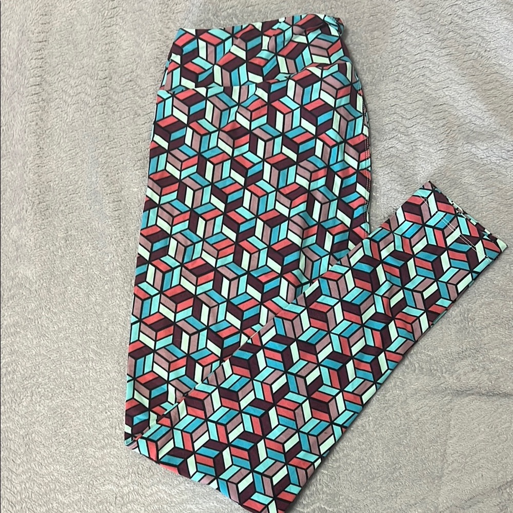 LuLaRoe Multicolor Geometric Leggings